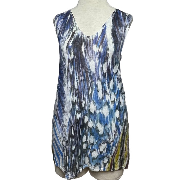 ADORA Colorblock Poncho Style Tunic Top